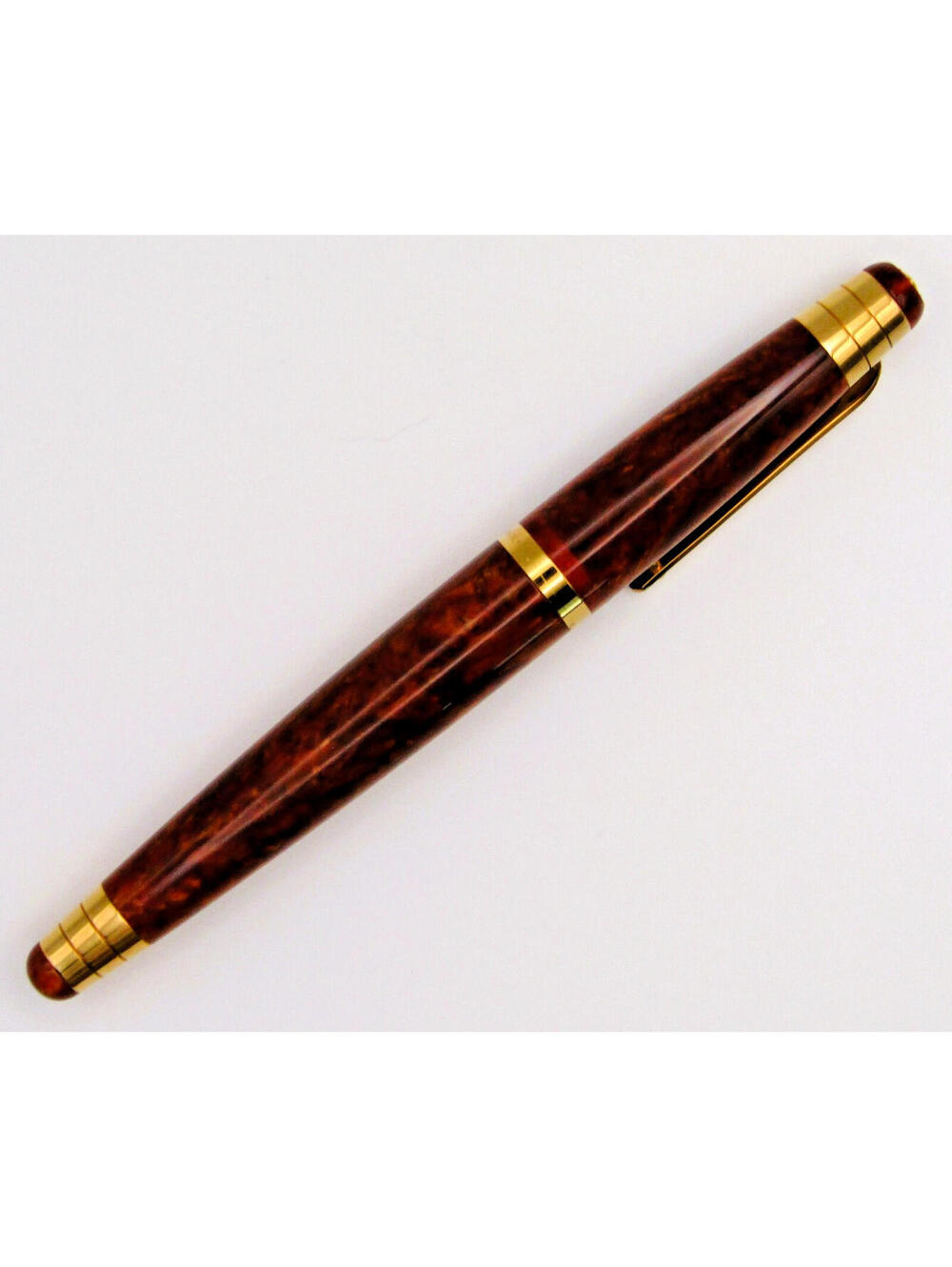 Signum Italy Lustrous Amber Marbled Ballpoint Pen